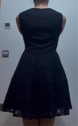 Vestido Zara Negro Encaje