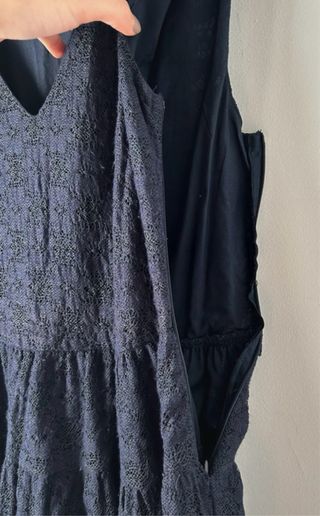 Vestido Zara Negro Encaje