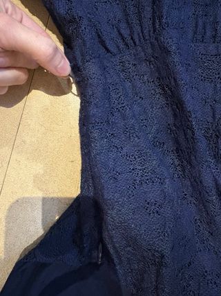 Vestido Zara Negro Encaje