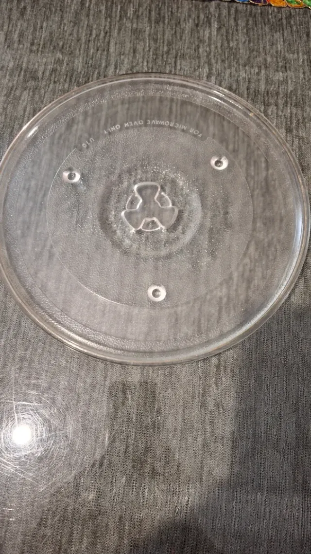 Plato de cristal para microondas