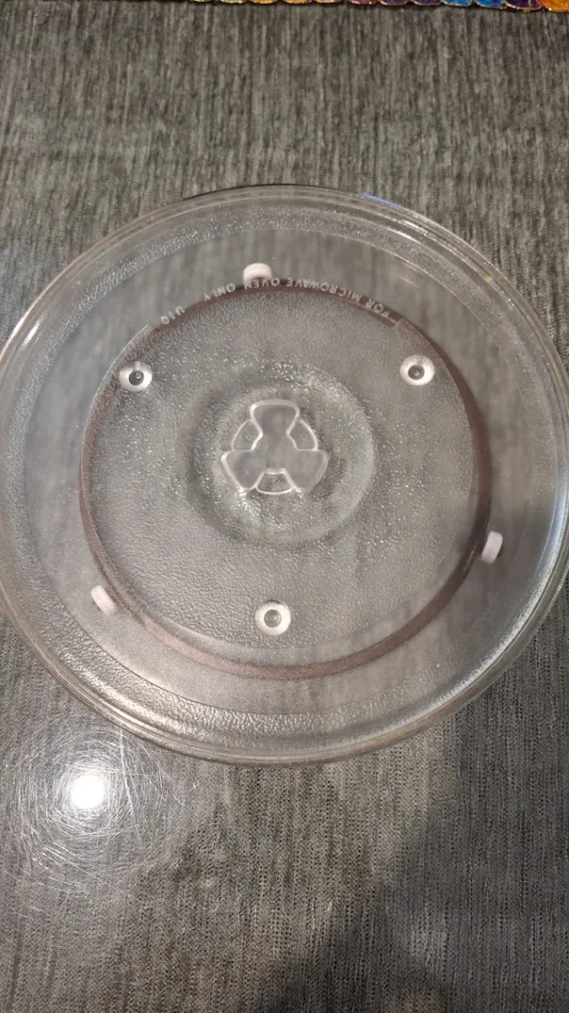 Plato de cristal para microondas