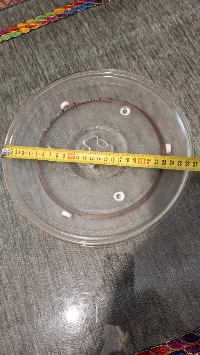 Plato de cristal para microondas