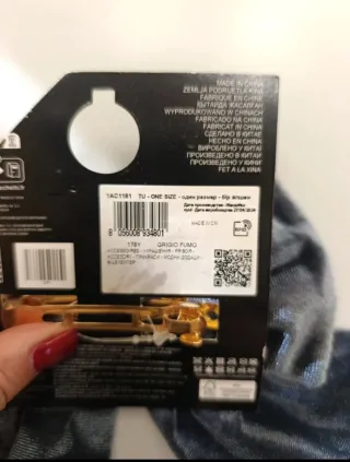 Fermacapelli a fiocco grigio in velluto