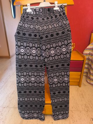 Pantalones negros cómodos talla única