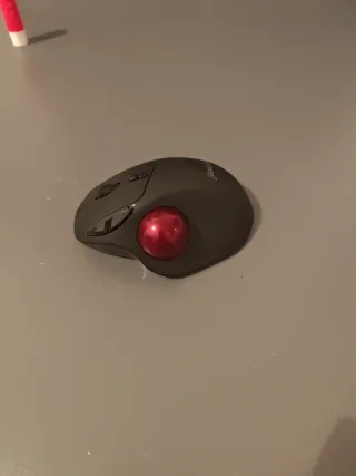 Ratón Perixx Trackball Gris y Rojo