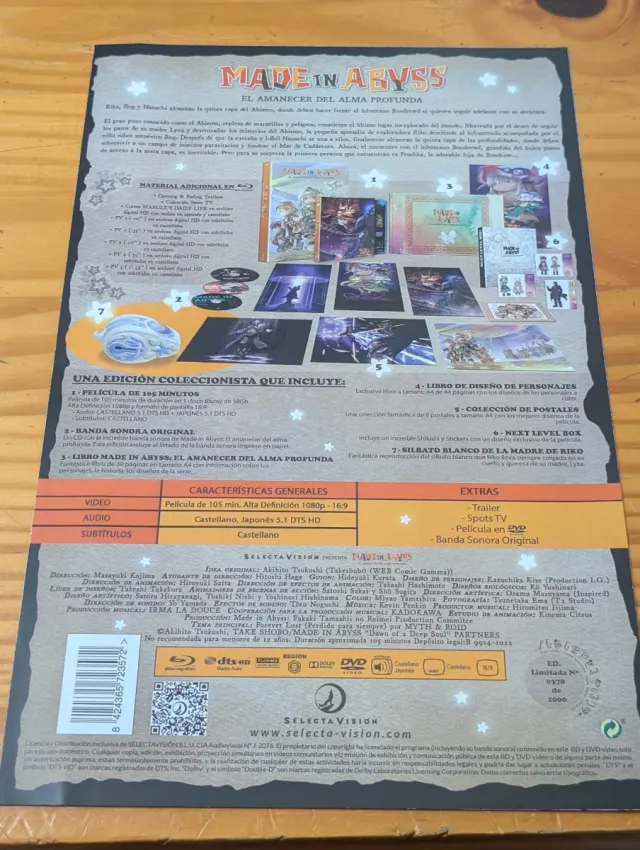 Made in Abyss: Amanecer del Alma Profunda Blu-ray