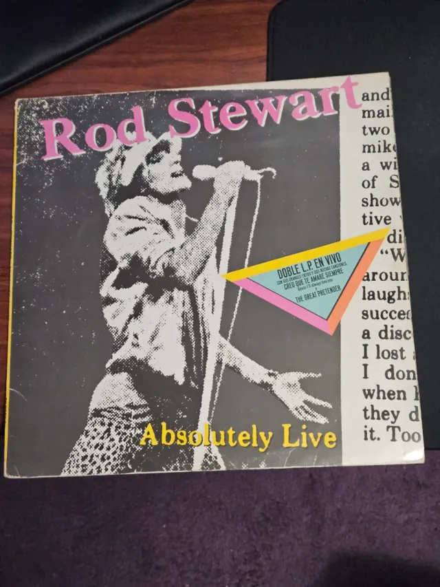 Vinilo Rod Stewart Absolutely Live Doble LP