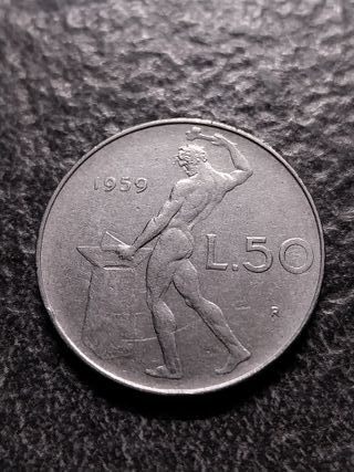 50 Lire 1959 Vulcano Italia