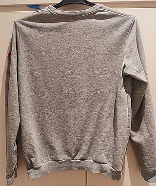 Sudadera gris con letras PARIS