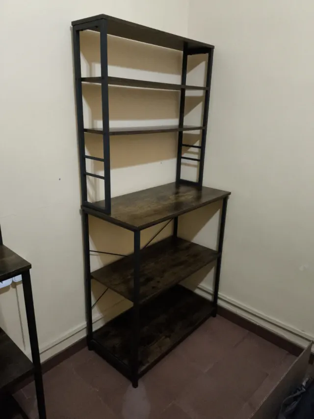 Estantería Cocina Metálica y Madera