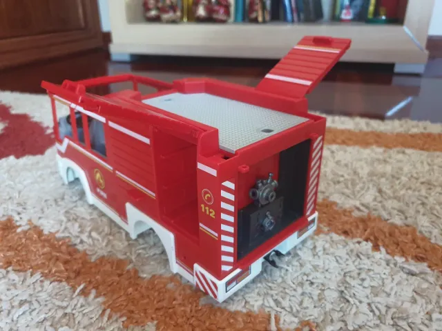 Camión de basura Playmobil y bomberos