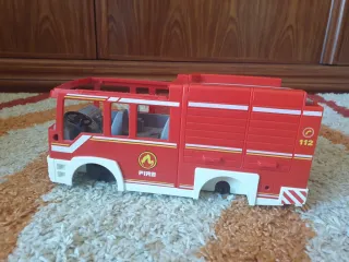 Camión de basura Playmobil y bomberos