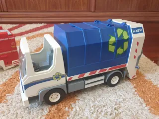 Camión de basura Playmobil y bomberos