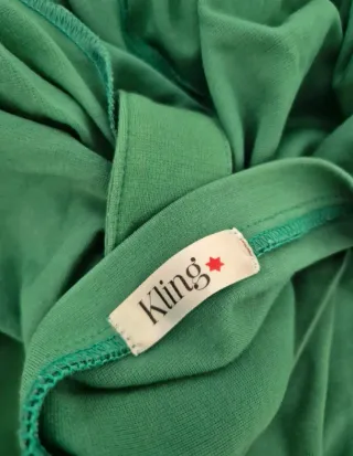 Vestido verde talla L Kling invierno