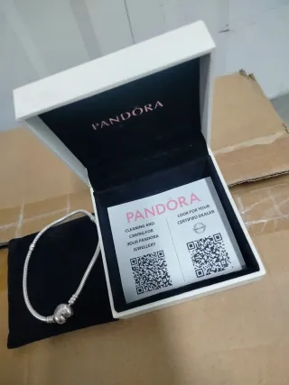 Pulsera Pandora Corazón Plata