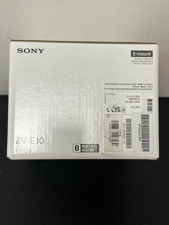 Sony Alpha ZV-E10 Fotocamera Vlog con Lente Intercambiabile