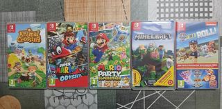 NINTENDO SWITCH CON 5 JUEGOS