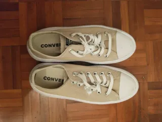 Converse plataforma beige EU38