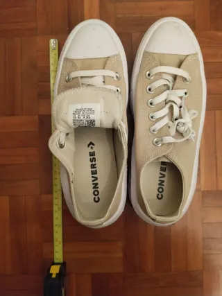 Converse plataforma beige EU38