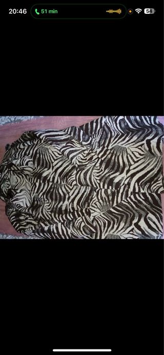 Gabardina estampado cebra