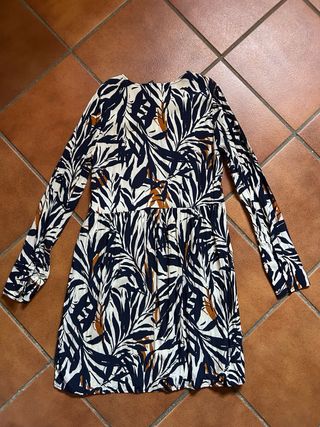 Vestido estampado hojas TALLA S