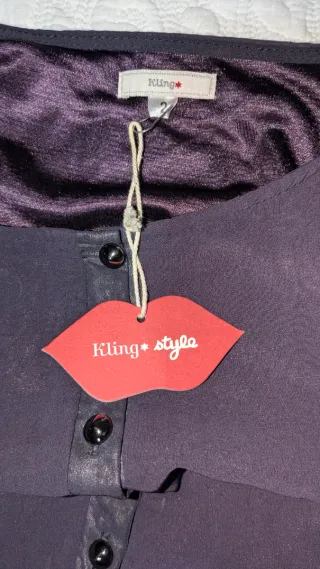 Vestido largo degradado morado y blanco