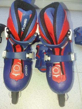 Patines Oxelo Talla 3 + Protecciones