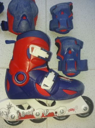 Patines Oxelo Talla 3 + Protecciones