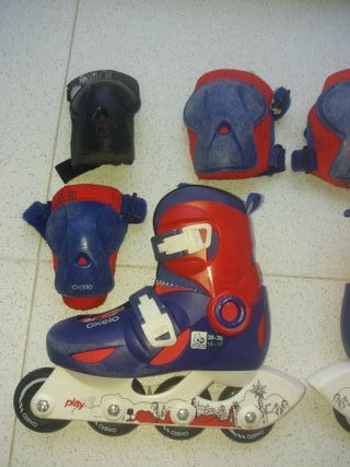 Patines Oxelo Talla 3 + Protecciones