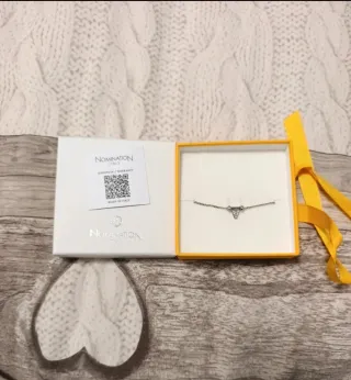 Bracciale Nomination charm lettera V