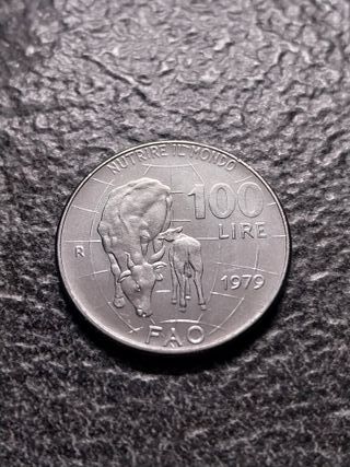 100 Lire 1979 Nutrire il Mondo Italia