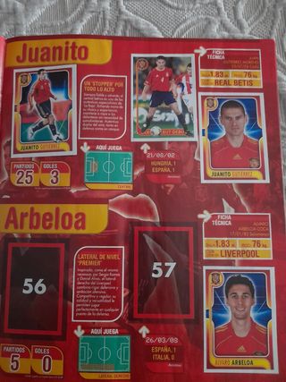 A por ellos Album de Cromos Seleccion Española