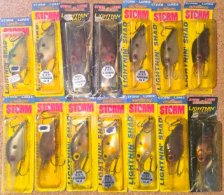 Señuelos Storm Antiguo Colección oportunidad única