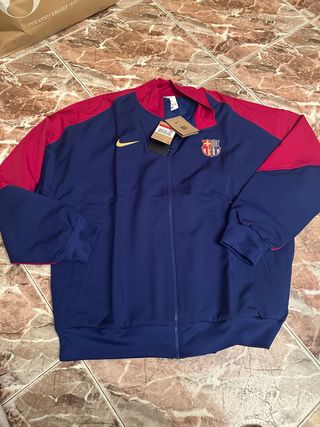 Chaqueta FC Barcelona Nike Azul y Roja