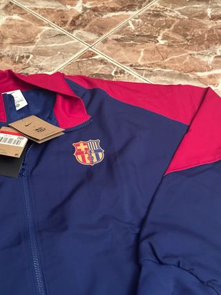 Chaqueta FC Barcelona Nike Azul y Roja