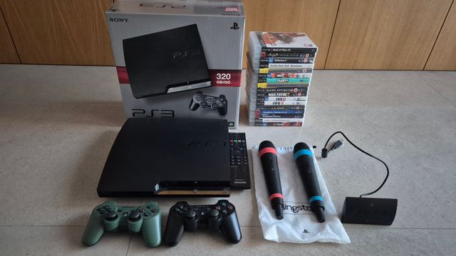 PS3 320GB + 2 mandos + Singstar + Juegos