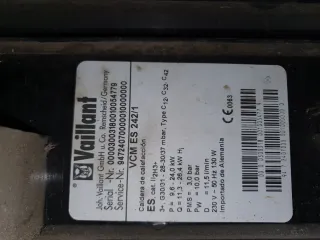 Placa caldera, circulador, válvula gas