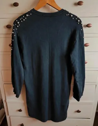 Vestido sudadera Bershka perlas