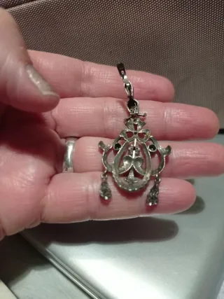 Pendientes antiguos plata con detalles