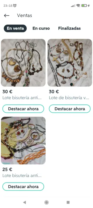 Lote de bisutería variada