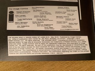 Comic The Walking Dead 1 exclusivo de Wizard World