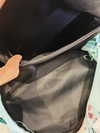 Mochila escolar niña turquesa estampado