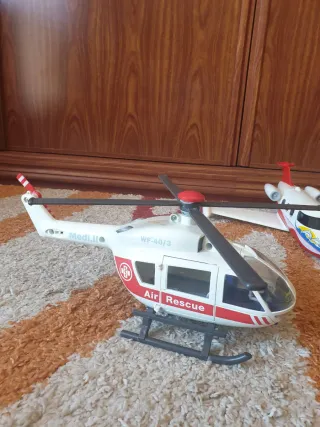 Lote Helicópteros y Avión Playmobil