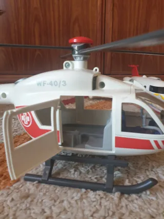 Lote Helicópteros y Avión Playmobil