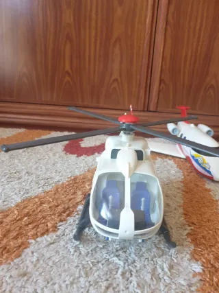 Lote Helicópteros y Avión Playmobil