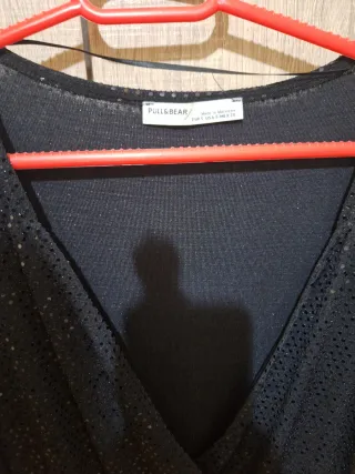 Vestido negro lentejuelas Pull&Bear