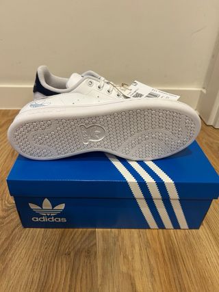 Zapatillas Adidas Stan Smith J Blancas Talla 38.5