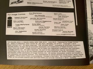 Comic The Walking Dead 1 exclusivo de Wizard World