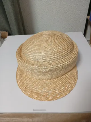 Sombrero de paja beige