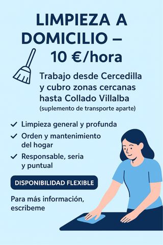 Servicio de limpieza a domicilio